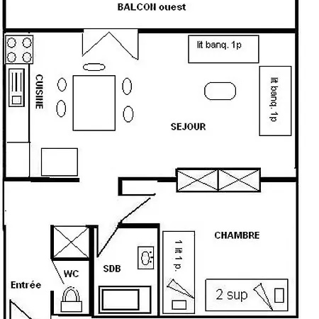 L'everest - 2 Pieces 5 Pers - L'everest - 071ev - Plagne Centre Mae-5814
